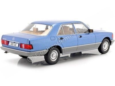 Cochesdemetal.es 1985 Mercedes-Benz Clase-S (W126) S-Class Azul Metalizado 1:18 MC Group 18186 2