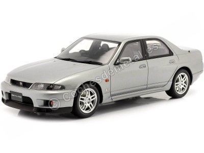 1996 Nissan Skyline GT-R Autech Version Gris Plata 1:18 Kyosho Samurai KSR18041S Cochesdemetal.es