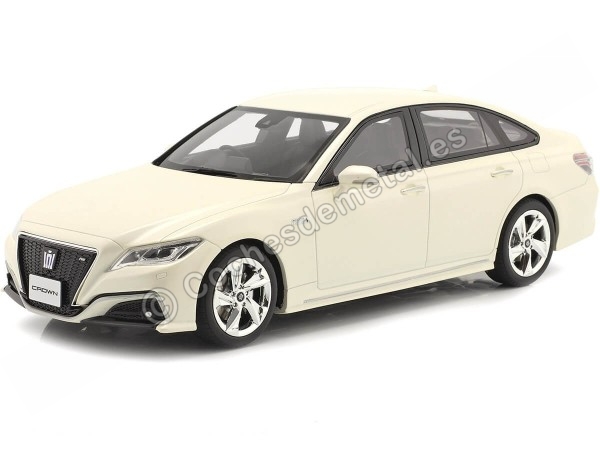 Cochesdemetal.es 2018 Toyota Crown 3.5 RS Advance Blanco 1:18 Kyosho Samurai KSR18042W