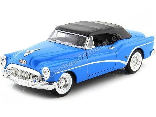 Cochesdemetal.es 1953 Buick Skylark Con Cubierta Cerrada Azul 1:24 Welly 24027