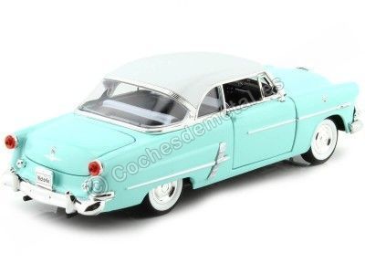 1953 Ford Crestline Victoria Verde/Blanco 1:24 Welly 22093 Cochesdemetal.es 2