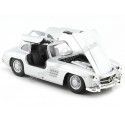 Cochesdemetal.es 1954 Mercedes-Benz 300 SL Gullwing "Alas de Gaviota" W198 Gris Plateado 1:24 Welly 24064