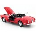 Carsdemetal.es 1960 Alfa Romeo Spider 2600 sans toit rouge 1:24 Wellly 24003