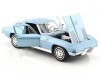 Cochesdemetal.es 1963 Chevrolet Corvette Sting Ray Coupé (C2) Azul Metalizado 1:24 Welly 24073