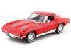 Cochesdemetal.es 1963 Chevrolet Corvette Sting Ray Coupé (C2) Rojo 1:24 Welly 24073