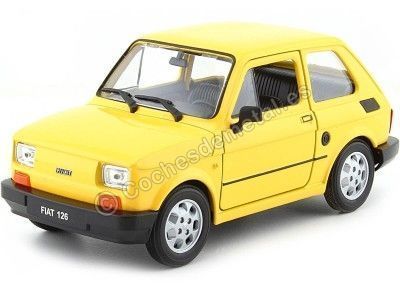 Cochesdemetal.es 1972 Fiat 126 (Seat 126) Amarillo 1:21 Welly 24066