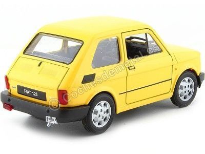 Cochesdemetal.es 1972 Fiat 126 (Seat 126) Amarillo 1:21 Welly 24066 2