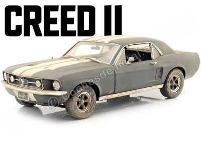 1967 Ford Mustang Coupe "CREED II. Adonis Creed" Negro Mate Sucio 1:18 Greenlight 13626 Cochesdemetal.es