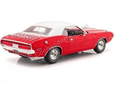 Cochesdemetal.es 1970 Dodge Challenger "The Challenger Deputy" Rojo / Blanco 1:18 Greenlight 13618 2