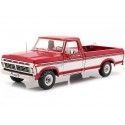 CARSDEMETAL.ES 1975 FORD F-100 PICHUP AVEC COUVERTURE DE DELUXE ROUGE / BLANC 1:18 Greenlight 13620