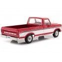 CARSDEMETAL.ES 1975 FORD F-100 PICHUP AVEC COUVERTURE DE DELUXE ROUGE / BLANC 1:18 Greenlight 13620