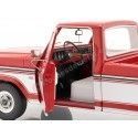 CARSDEMETAL.ES 1975 FORD F-100 PICHUP AVEC COUVERTURE DE DELUXE ROUGE / BLANC 1:18 Greenlight 13620