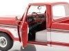 CARSDEMETAL.ES 1975 FORD F-100 PICHUP AVEC COUVERTURE DE DELUXE ROUGE / BLANC 1:18 Greenlight 13620