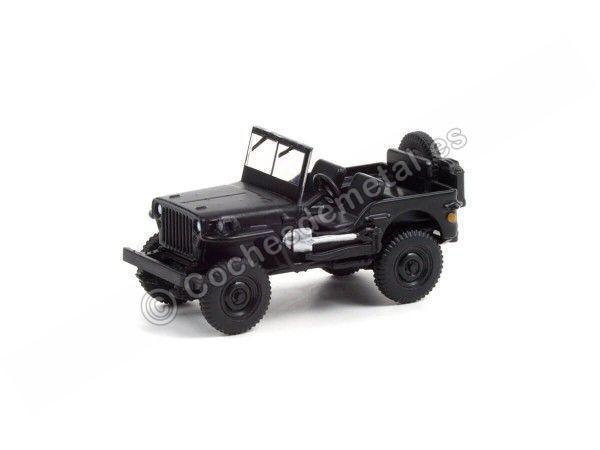 Cochesdemetal.es 1942 Jeep Willys MB "Black Bandit Series 25" 1:64 Greenlight 28070a