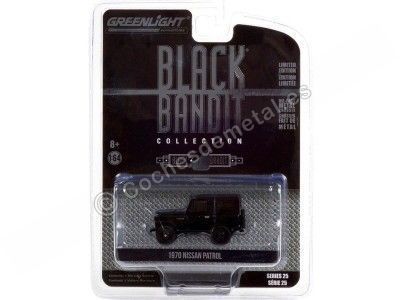 Cochesdemetal.es 1970 Nissan Patrol "Black Bandit Series 25" 1:64 Greenlight 28070b 2