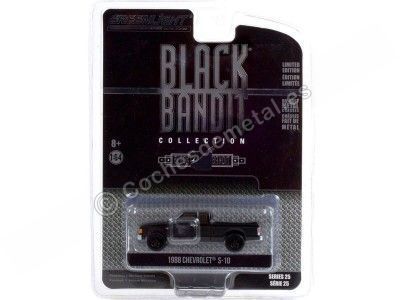 Cochesdemetal.es 1988 Chevrolet S-10 Cab prolongé "Black Bandit Series 25" 1:64 Greenlight 28070C 2