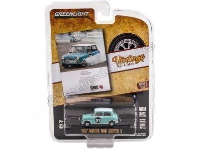 Cochesdemetal.es 1967 Morris Mini Cooper S nr. 53 "Vintage Ad Cars Series 5" 1:64 Greenlight 39080B 2