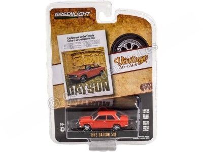 Cochesdemetal.es 1972 Datsun 510 "Vintage Ad Cars Series 5" 1:64 Greenlight 39080C 2