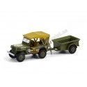 Cochesdemetal.es 1943 Jeep Willys + Remolque de Carga "Hitch & Tow Series 22" 1:64 Greenlight 32220A