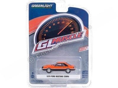 Cochesdemetal.es 1979 Ford Mustang Cobra "GL Muscle Series 24" 1:64 Greenlight 13290C 2