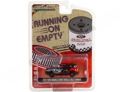 Cochesdemetal.es 2021 Ford Bronco Sport NR201 Rebelle Rally Winner "Running on vide Series 13" 1:64 Greenlight 41130F 2