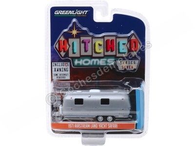 1971 Airstream Double-Axle "Hitched Homes Series 7" 1:64 Greenlight 34070C Cochesdemetal.es 2
