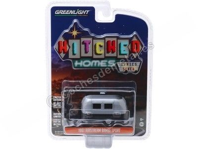 1961 Airstream Bambi Sport "Hitched Homes Series 7" 1:64 Greenlight 34070E Cochesdemetal.es 2