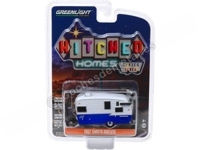 1962 Shasta Airflyte "Hitched Homes Series 7" 1:64 Greenlight 34070F Cochesdemetal.es 2