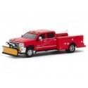 Cochesdemetal.es 2018 Chevrolet Silverado 3500HD QUITANIEVES "DUALLY DIVERS Série 3" 1:64 Greenlight 46030A