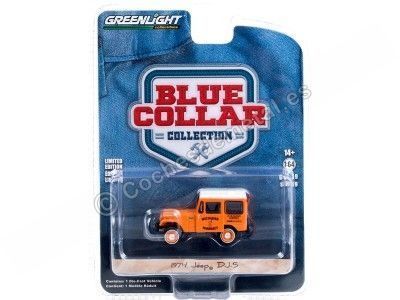 Cochesdemetal.es 1974 Jeep DJ-5 "Blue Collar Series 9" 1:64 Greenlight 35200B 2