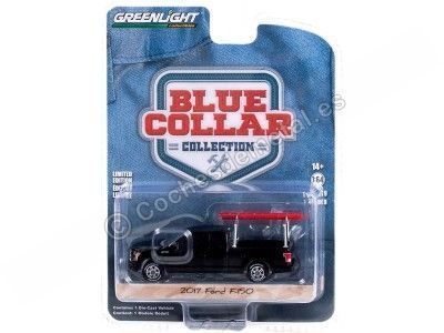 Cochesdememetal.es 2017 Ford F-150 Pickup Con Escalera "Blue Collar Series 9" 1:64 Greenlight 35200F 2