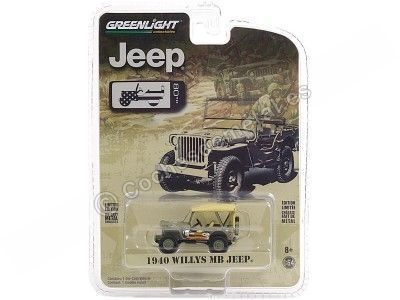 1940 Jeep Willys MB "Anniversary Collection Series 12" 1:64 Greenlight 28060A Cochesdemetal.es 2