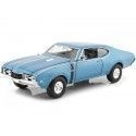 Cochesdemetal.es 1968 Oldsmobile 442 Coupé Azul Metalizado 1:24 Welly 24024