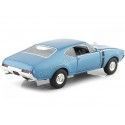 Cochesdemetal.es 1968 Oldsmobile 442 Coupé bleu métallique 1:24 Welly 24024