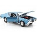 Cochesdemetal.es 1968 Oldsmobile 442 Coupé bleu métallique 1:24 Welly 24024