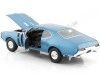 Cochesdemetal.es 1968 Oldsmobile 442 Coupé bleu métallique 1:24 Welly 24024