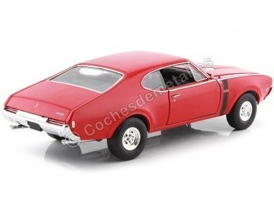 Cochesdemetal.es 1968 Oldsmobile 442 Coupé Rojo 1:24 Welly 24024 2