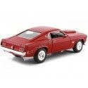 Cochesdemetal.es 1969 Ford Mustang Boss 429 Rojo 1:24 Welly 24067