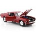 Cochesdemetal.es 1969 Ford Mustang Boss 429 Rojo 1:24 Welly 24067