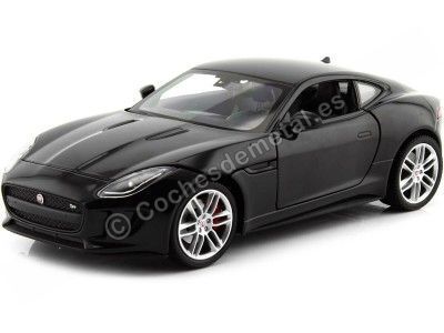 2015 Jaguar F-Type Coupe Negro 1:24 Welly 24060 Cochesdemetal.es