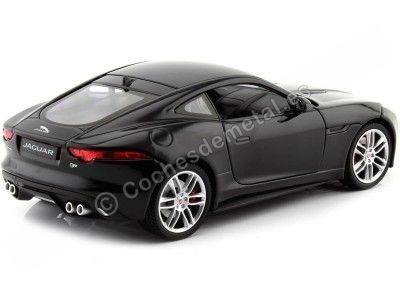 2015 Jaguar F-Type Coupe Negro 1:24 Welly 24060 Cochesdemetal.es 2