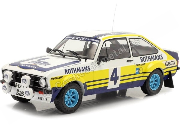 Cochesdemetal.es 1979 Ford Escort RS 1800 MKII Nr. 4 Mikkola/Hertz Rally Acropolis 1:18 IXO Models 18RMC071C