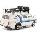 Cochesdemetal.es 1985 Ford Transit MKII VAN Equipo Ford Rally Assistance con Accesorios 1:18 Ixo Models RMC073XE