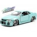 Cochesdemetal.es 1999 Nissan Skyline GT-R "Fast & Furious" Verde Metalizado 1:24 Jada Toys 32608 253203066