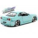 Cochesdemetal.es 1999 Nissan Skyline GT-R "Fast & Furious" Verde Metalizado 1:24 Jada Toys 32608 253203066