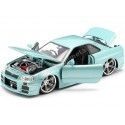 Cochesdemetal.es 1999 Nissan Skyline GT-R "Fast & Furious" Verde Metalizado 1:24 Jada Toys 32608 253203066