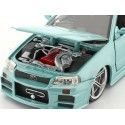 Cochesdemetal.es 1999 Nissan Skyline GT-R "Fast & Furious" Verde Metalizado 1:24 Jada Toys 32608 253203066