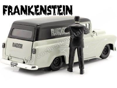 1957 Chevy Suburban + Figura Frankenstein 1:24 Jada Toys 32191/253255032 Cochesdemetal.es 2