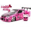 Cochesdemetal.es 2002 Nissan Skyline GTR (BNR34) "Hello Kitty" 1:24 Jada Toys 253245003