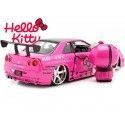 Cochesdemetal.es 2002 Nissan Skyline GTR (BNR34) "Hello Kitty" 1:24 Jada Toys 253245003